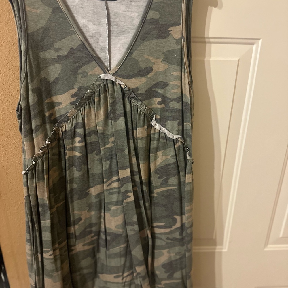 HEIMISH USA Camouflage Sleeveless Dress